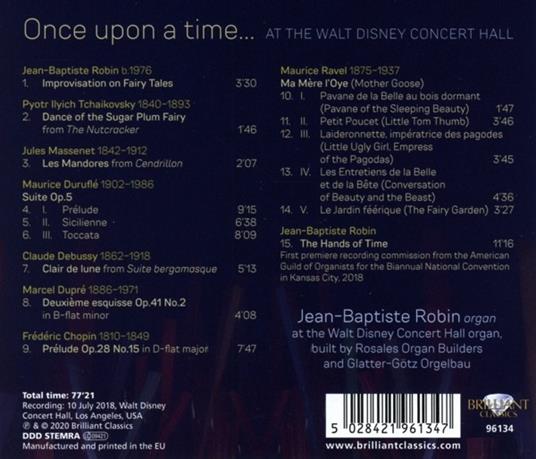 Once Upon a Time... At the Walt Disney Concert Hall - CD Audio di Jean-Baptiste Robin - 2