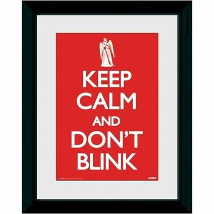 Foto in Cornice Doctor Who. Keep Calm & Don't Blink