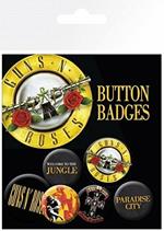 Badge Pack Guns n' Roses. Lyrics And Logos