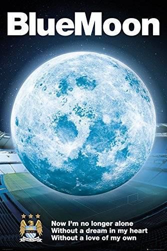 Poster Manchester City. Blue Moon 2014 61x91,5 cm.