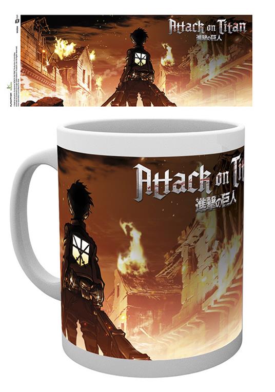 Tazza Attack on Titan. Key Art