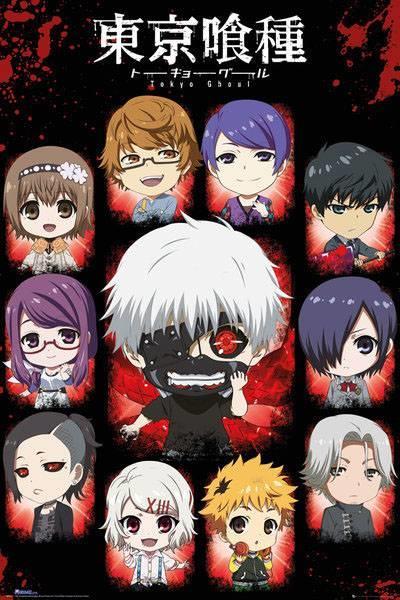 Poster Tokyo Ghoul. Chibi Characters 61x91,5 cm. - 2