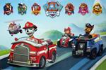 Poster Paw Patrol. Vehicles 61x91,5 cm.