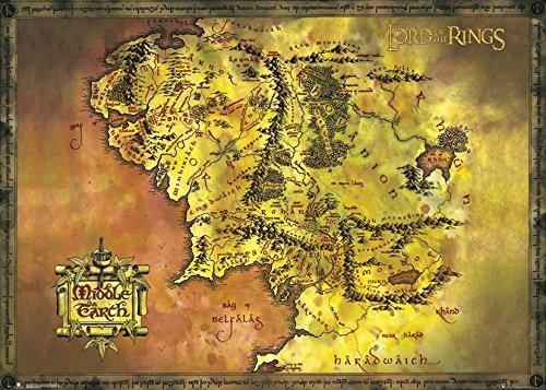 Poster Lord Of The Rings. Classic Map 100x140 cm.