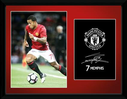 Stampa in Cornice Manchester United. Mamphis 16/17