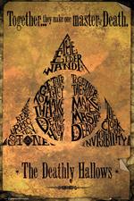 Poster Harry Potter. Deathly Hallows Gold 61x91,5 cm.