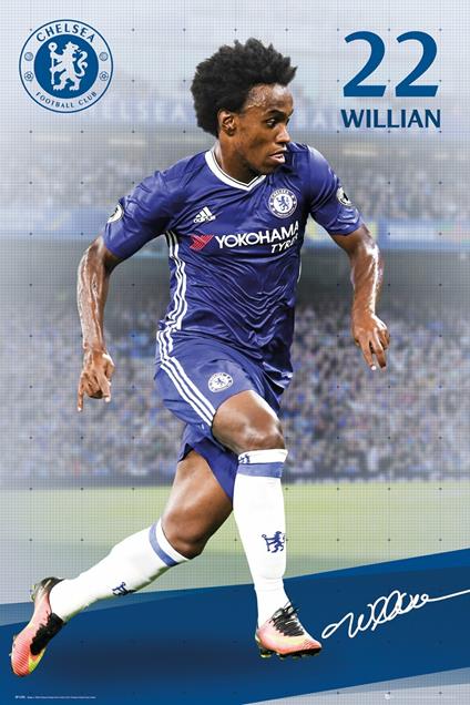 Poster Chelsea. Willian 16/17 61x91,5 cm.