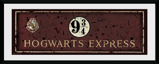 Stampa In Cornice 75x30 cm. Harry Potter. Hogwarts Express