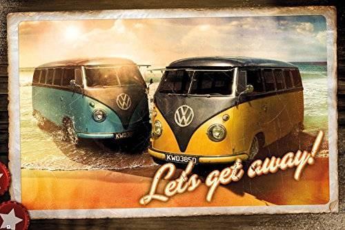 Poster VW Camper. Let's Get Away 61x91,5 cm. - GB Eye - Idee regalo | IBS