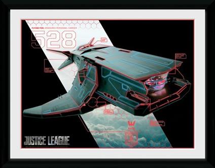 Stampa In Cornice 30x40 Justice League Movie. Flying Fox