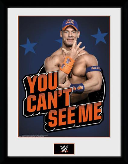 Stampa in Cornice Wwe. Cena You Can't See Me