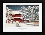 Kawase: Zojo Temple In The Snow Stampa In Cornice 30x40Cm