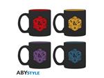 Dungeons & Dragons - Set 4 Espresso Mugs - D20