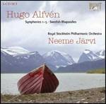 Sinfonie complete - Rapsodie svedesi - CD Audio di Neeme Järvi,Royal Stockholm Philharmonic Orchestra,Hugo Alfvén,Christina Högman,Claes-Hakan Ahnsjö