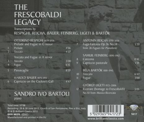 The Frescobaldi Legacy - CD Audio di Girolamo Frescobaldi - 2