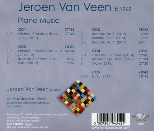 Opere per pianoforte - CD Audio di Jeroen van Veen - 2