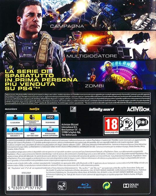 Call of Duty: Infinite Warfare - PS4 - gioco per PlayStation4 - Activision  - Sparatutto - Videogioco | IBS