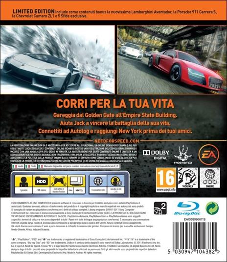 Electronic Arts Need for Speed The Run Limited Edition, PlayStation 3 Inglese - 10