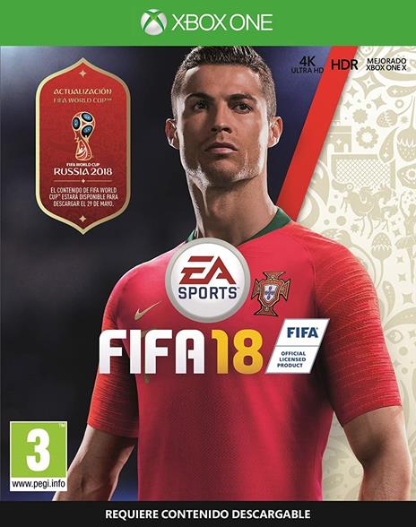 Electronic Arts FIFA 18 : World Cup Russia Standard Tedesca, Inglese, Danese, ESP, Francese, ITA, DUT, Norvegese, Portoghese, Svedese, Turco Xbox One