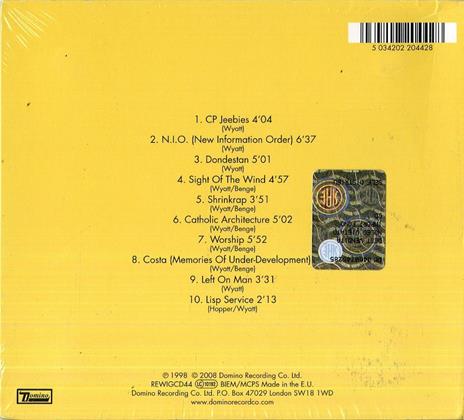 Dondestan (Revisited) - CD Audio di Robert Wyatt - 2