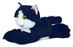 Occhioni Peluche Aurora Gatto Bianco E Nero Cat 15 Cm