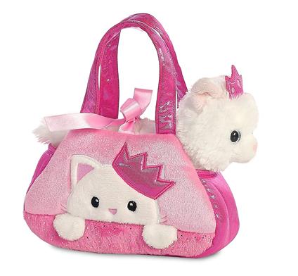 Fancy Pals - Peek-A-Boo Princess Gatto peluche borsetta