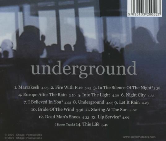 Underground - CD Audio di Sniff 'n' the Tears - 2