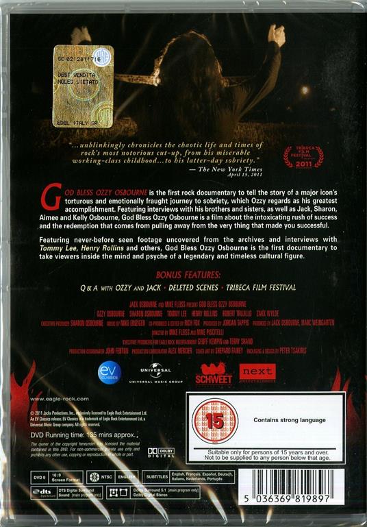 Ozzy Osbourne. God Bless (DVD) - DVD di Ozzy Osbourne - 2