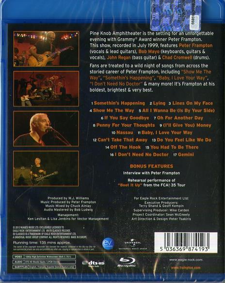 Live in Detroit (Blu-ray) - Blu-ray di Peter Frampton - 2