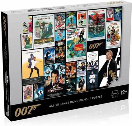 007 James Bond All 25 James Bond Films 1000 Pc Puzzle