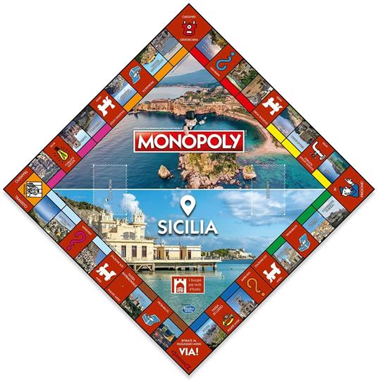 Monopoly - I Borghi Più Belli D'italia - Sicilia. Gioco da tavolo - 2