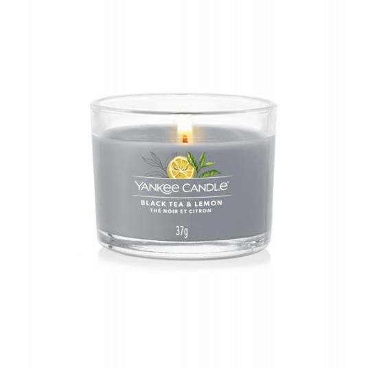 Yankee Candle Black Tea & Lemon candela di cera Rotondo Black tea (leaf), Limone Grigio 1 pz - 2