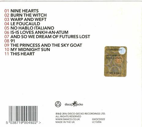 The 9th of Nine Hearts - CD Audio di Banco de Gaia - 2