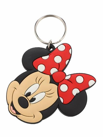 Portachiavi Minnie Mouse. Head in Gomma