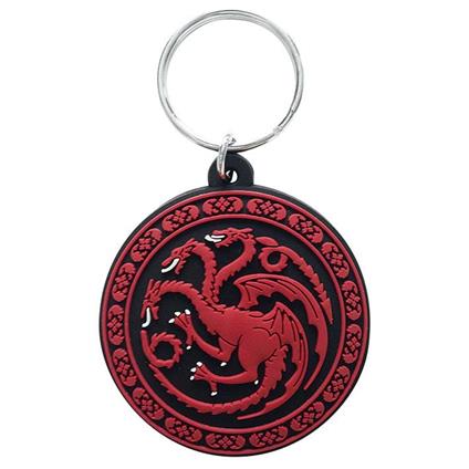 Portachiavi Game of Thrones (Trono di Spade) Targaryen in gomma