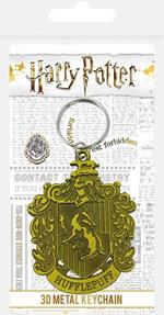 Harry Potter: Hufflepuff Crest Metal Keychain (Portachiavi)