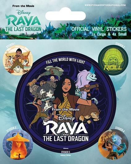 Disney: Pyramid - Raya And The Last Dragon: Pyramid - Mythical (Vinyl Stickers Pack)