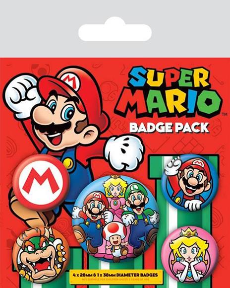 Badge Pack Super Mario Bros - Pyramid - Idee regalo