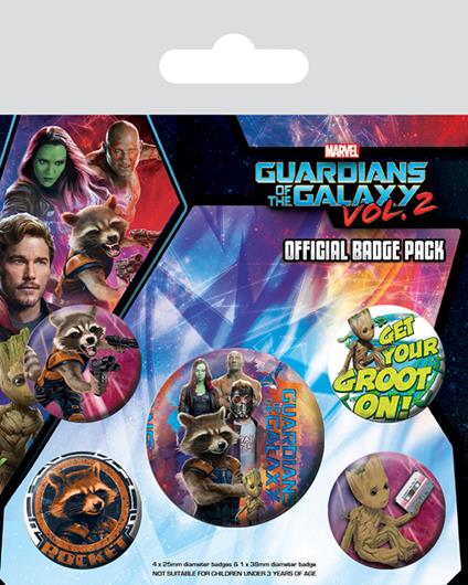Badge Pack Guardians Of The Galaxy Vol. 2 (Rocket & Groot)