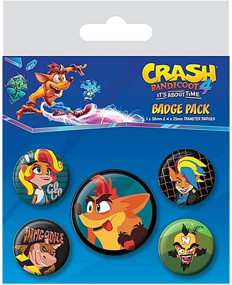 Crash Bandicoot 4: Badgy Pin Badge Pack - 2