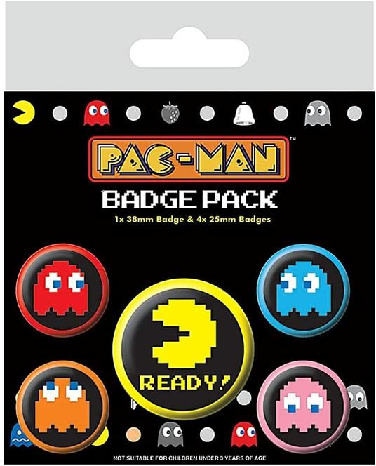 Pac Man: Pixel Badge Pack - 2