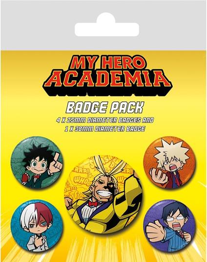 My Hero Academia: Pyramid - Chibi (Badge Pack / Set Spille) - Pyramid -  Idee regalo