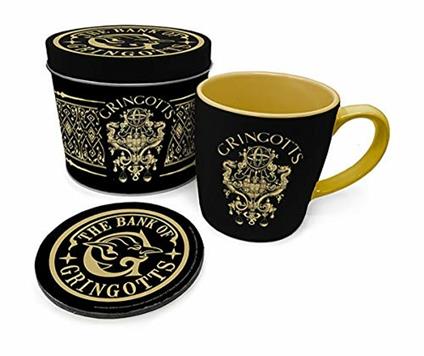 Tazza Harry Potter Gringotts con sottobicchiere