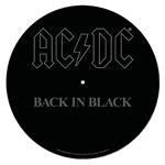 Ac/Dc: Pyramid - Back In Black (Slip Mat / Tappetino Giradischi)