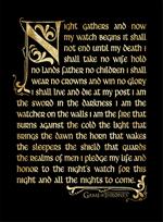 Stampa in cornice 30 x 40 cm Game Of Thrones. Season 3. Nightwatch Oath