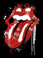 Stampa Su Tela Rolling Stones Graffiti Lips 60X80