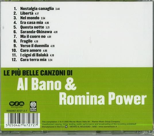 Le più belle canzoni di Al Bano e Romina Power - CD Audio di Al Bano e Romina Power - 2