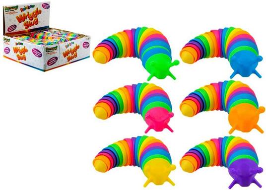 Joy Toy: Rainbow Slug - Lumaca Puzzle Arcobaleno - Gioco Sensoriale 18 Cm - 2