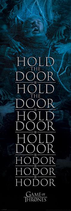 Poster da porta Game Of Thrones. Hold The Door Hodor