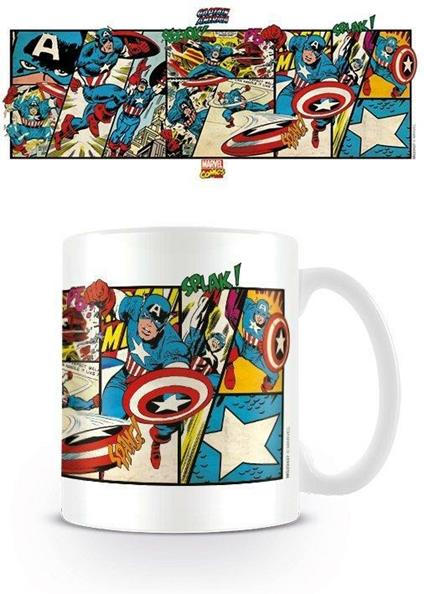 Tazza Marvel Retro. Capitan America Panels